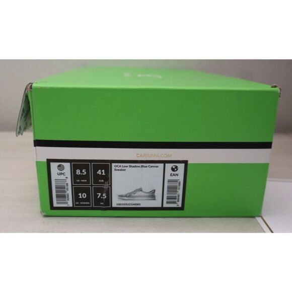 Cariuma Women's Sz 10 Men's Sz 8.5 Shadow Blue OCA Low Canvas Sneakers Shoes - Picture 15 of 15